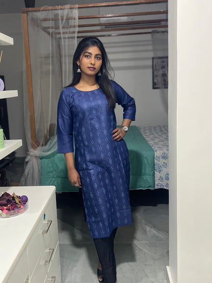 Blue Printed Kurti