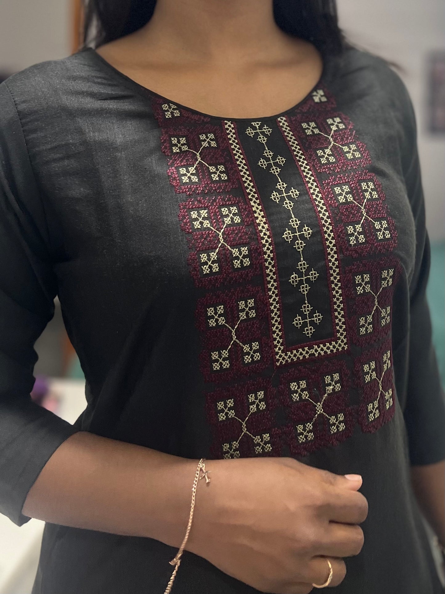 Black Kurti Top