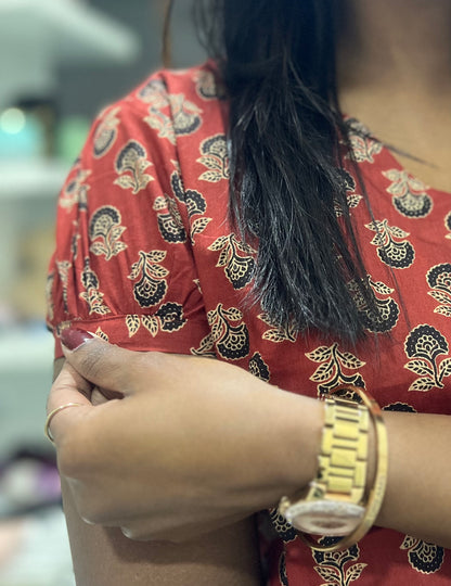 Printed Red Top