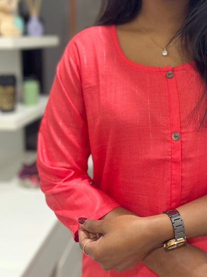 Red Kurti Top