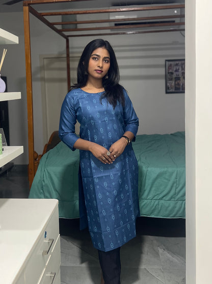 Blue Printed Kurti